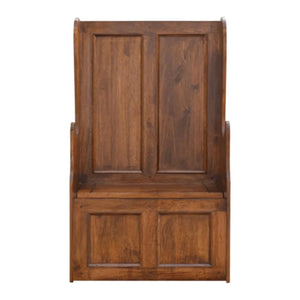 Country Style Monks Bench | Lift-Up Storage | Hallway Seating