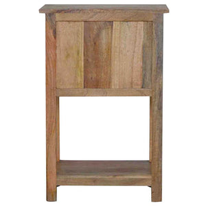 Country Style Telephone Table | Solid Mango Wood | Oak Finish | 3 Drawer Hallway Storage Console