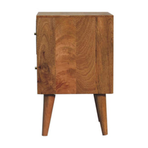 Cubana Bedside | Solid Mango Wood | Natural Wood Finish | Artisan-Crafted Design