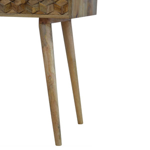 Cube Carved Console Table | Cube-Carved Detail | Hallway Console