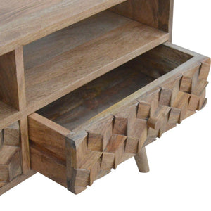 Cube Carved TV Unit | Cube-Carved Detail | TV & Media Storage