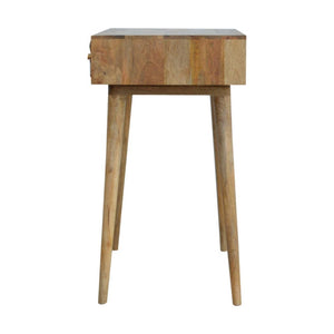 Cube Carved Writing Desk | Cube-Carved Detail | Home Office Desk