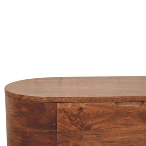 Curva Storage Trunk | Solid Mango Wood | Rounded Profile | Blanket Box and Coffee Table