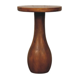 Curved Base Side Table | Sculptural Form | Versatile Living Room Accent