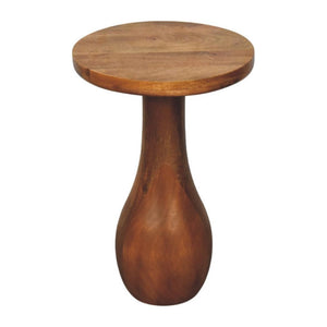 Curved Base Side Table | Sculptural Form | Versatile Living Room Accent