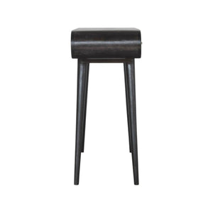Curved Console Table | Solid Mango Wood | Ash Black Finish | Hallway Furniture