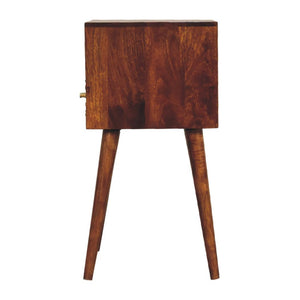Eden Mini Bedside | Solid Mango Wood | Natural Wood Finish | Compact Design