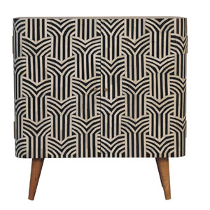 Edessa Bone Inlay Cabinet | Artisan Bone Inlay | Natural Inlay Finish | Artisan Inlay Detail