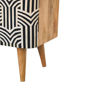 Edessa Bone Inlay Cabinet | Artisan Bone Inlay | Natural Inlay Finish | Artisan Inlay Detail