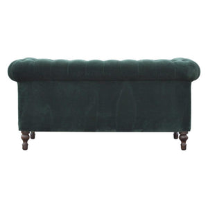 Emerald Green Velvet Chesterfield Bench | Distinctive Detail | Versatile Home Furniture