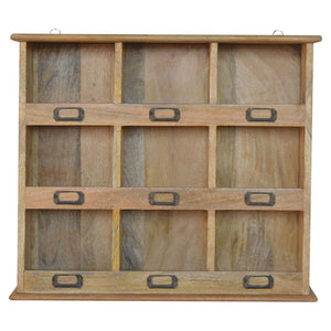 Floating Storage Unit | 9 Open Slots | Wall-Mounted Organiser