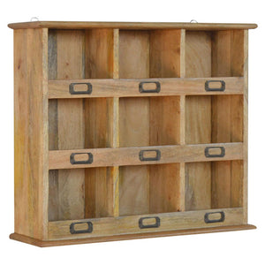 Floating Storage Unit | 9 Open Slots | Wall-Mounted Organiser