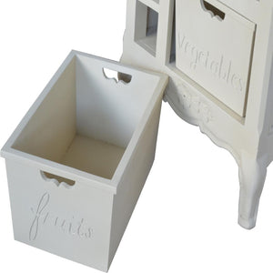 French-Style Cabinet | Cream Finish | Classic Storage