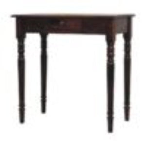 French Writing Desk | Solid Mango Wood | California Walnut Finish | 1 Drawer Home Office Desk