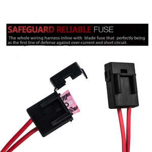2-Way LED Universal Driving Light Wiring Loom Harness | 12V 24V | 40A Relay Switch