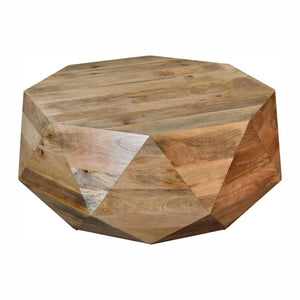 Geo Solid Wood Coffee Table | Geometric Design | Natural Timber