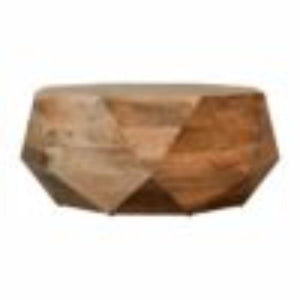 Geo Solid Wood Coffee Table | Geometric Design | Natural Timber