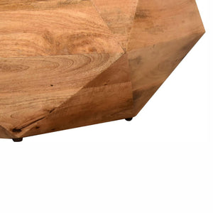 Geo Solid Wood Coffee Table | Geometric Design | Natural Timber