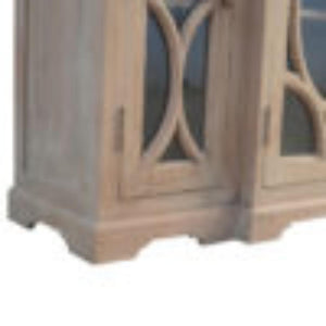 Glazed Carved Media Unit | Decorative Finish | Textured TV Storage