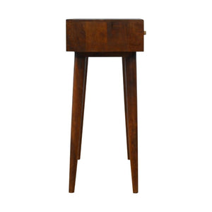 Gold Geometric Console Table | 2 Drawers | Solid Mango Wood