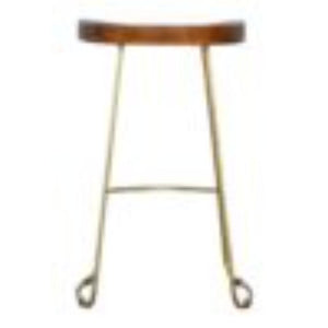Gold Iron Bar Stool | Metal Frame | Modern Kitchen Seating