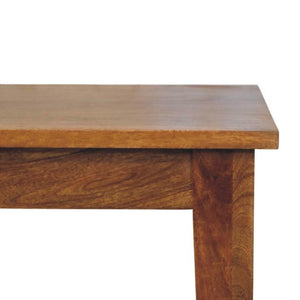 Golden Teak Solid Wood Dining Table | Timeless Family Dining