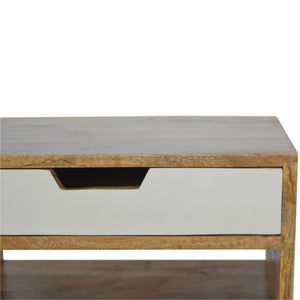 Grey & White Bedside Table | Cut-Out Detail | Two-Tone Bedroom Storage