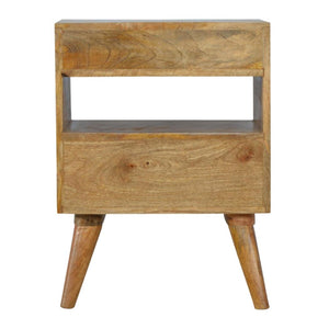 Grey & White Bedside Table | Cut-Out Detail | Two-Tone Bedroom Storage