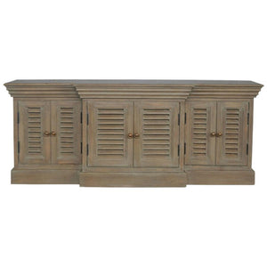 Grey Wash Shutter TV Cabinet | Media Storage | Rustic Shutter Design