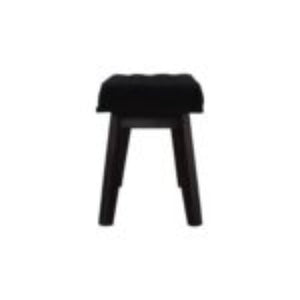 Hallway Bench | Black Velvet | Solid Mango Wood Frame | Upholstered Entryway Seating