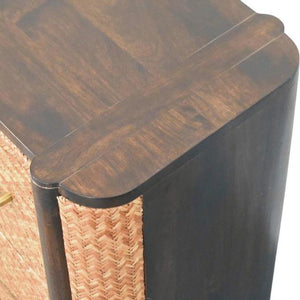 Havana Canefront Drawer Chest | Natural Cane Detail | Textured Bedroom Storage