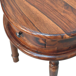 Honey Finish Turned Leg Bedside | Classic Nightstand | Warm Bedroom Accent
