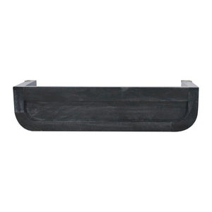 Indira Floating Console Table | Solid Mango Wood | Ash Black Finish | Wall-Mounted Entryway Shelf