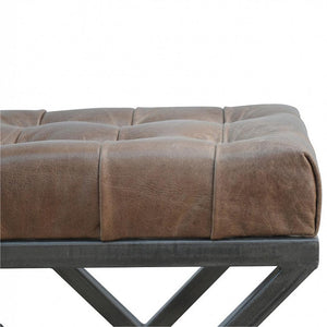 Industrial Cross Metal Coffee Table | Metal Base | Rustic-Industrial Design