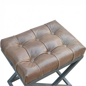 Industrial Cross Metal Coffee Table | Metal Base | Rustic-Industrial Design