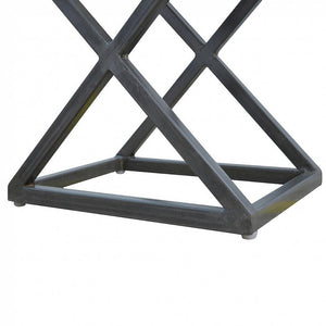 Industrial Cross Metal Coffee Table | Metal Base | Rustic-Industrial Design
