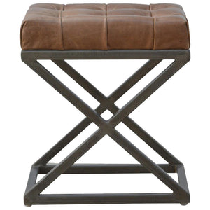 Industrial Cross Metal Coffee Table | Metal Base | Rustic-Industrial Design