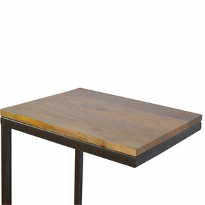 Industrial Small End Table | Compact Design | Side Table