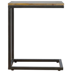 Industrial Small End Table | Compact Design | Side Table