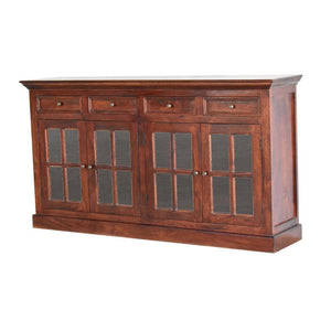 Large Cherry Glazed Sideboard | Statement Storage Cabinet | Dining & Living Furniture