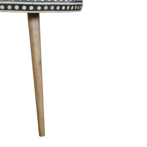 Large Dotted End Table | Decorative Pattern | Living Room Side Table