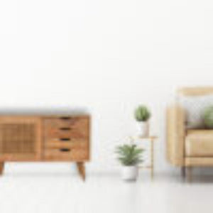 Larissa 4 Drawer Cabinet | Solid Mango Wood | Natural Finish | Compact Storage