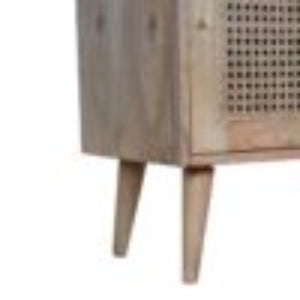 Larissa 4 Drawer Cabinet | Solid Mango Wood | Natural Finish | Compact Storage