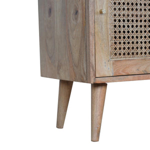 Larissa 4 Drawer Cabinet | Solid Mango Wood | Natural Finish | Compact Storage