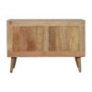 Larissa 4 Drawer Cabinet | Solid Mango Wood | Natural Finish | Compact Storage