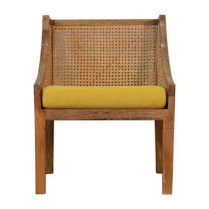 Larissa Accent Chair | Mustard Cotton Velvet | Statement Seating