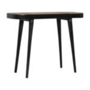 Larissa Console Table | Solid Mango Wood | Carbon Black Finish | Hallway Furniture
