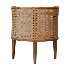 Larissa Round Bedside Table | Curved Design | Compact Bedroom Storage