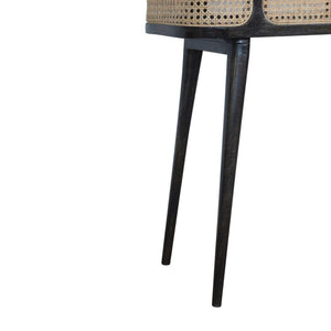 Larissa Tray Table | Solid Mango Wood | Carbon Black Finish | Removable Top Design