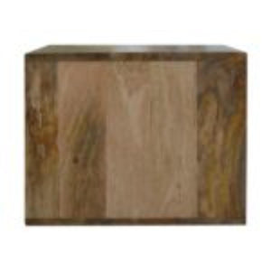 Leopard Print Wall-Mounted Bedside Table | Solid Mango Wood | Statement Storage